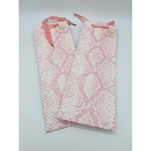 New Pink and White Wine Gift Bags